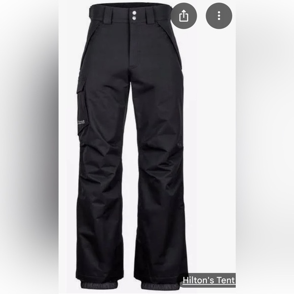 Marmot Black insulated Motion Ski Pants Outdoor Essential excellent condition - Picture 1 of 12